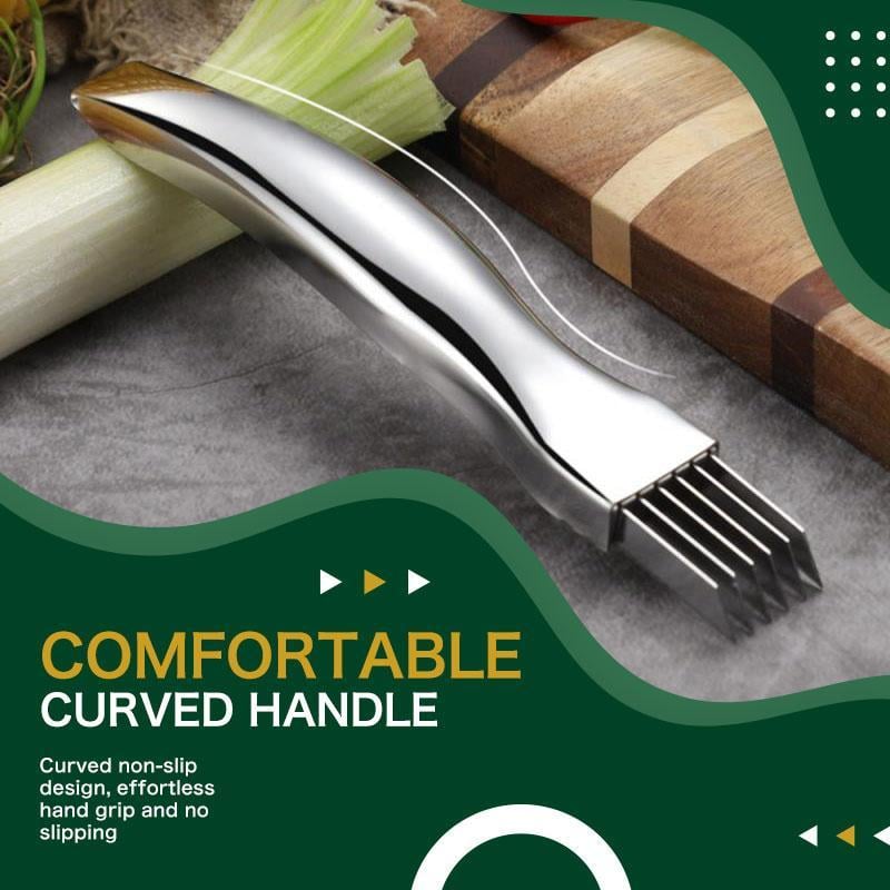 🔥 Buy 1 get 1 free! 7-blade shallot knife – chop onions, peppers, and vegetables in seconds! 🔪✨